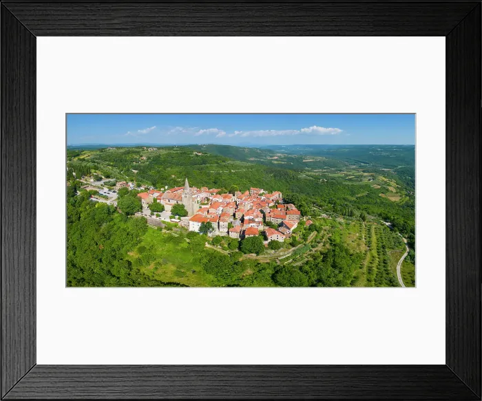 Framed Print : Groznjan, Istria, Croatia