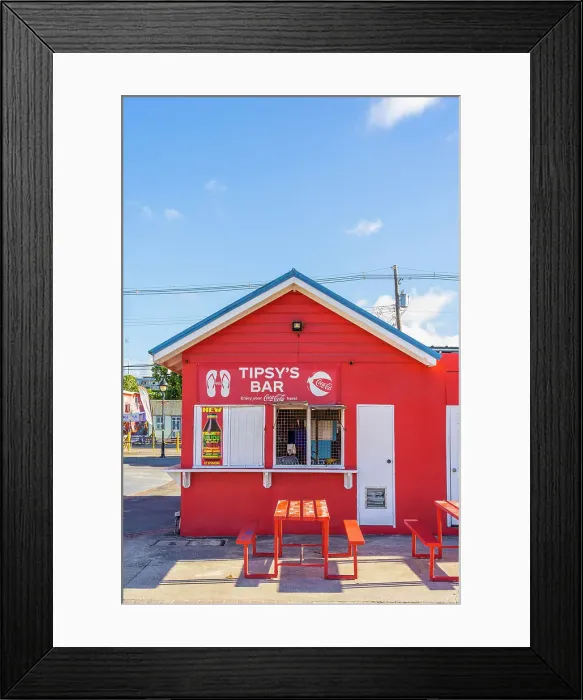 Framed Print : Tipsys Bar, Oistins, Barbados, Caribbean