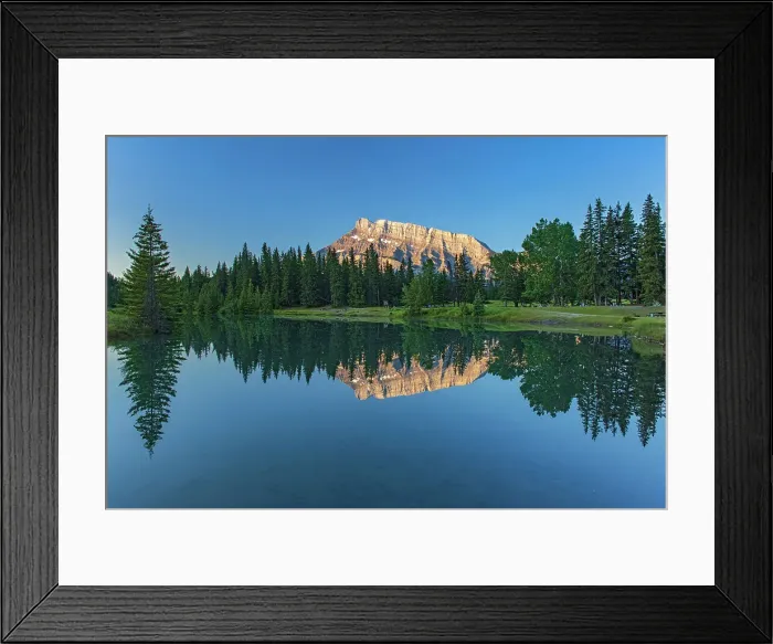 Framed Print : Mt. Rundle reflected in Cascade Pond at sunrise, Banff National Park, Alberta, Canada Framed Print : Mt. Rundle reflected in Cascade Pond at sunrise, Banff National Park, Alberta, Canada