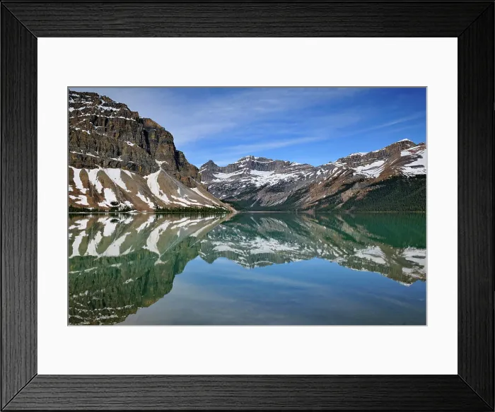 Framed Print : Bow Lake and Crowfoot Mountain (left) and the Waputik Range of the Canadian Rocky Mountains, Banff National Park, Alberta, Canada Framed Print : Bow Lake and Crowfoot Mountain (left) and the Waputik Range of the Canadian Rocky Mountains, Banff National Park, Alberta, Canada