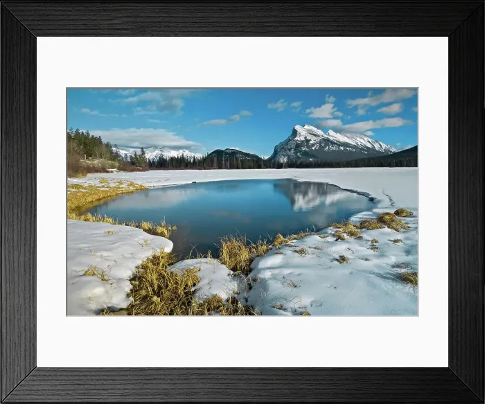 Framed Print : Mt. Rundle and Vermillion Lake. Banff National Park, Alberta, Canada Framed Print : Mt. Rundle and Vermillion Lake. Banff National Park, Alberta, Canada