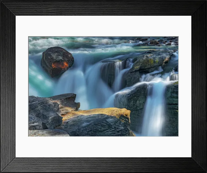 Framed Print : Sunwapta Falls in the Canadian Rocky Mountains, Jasper National Park, Alberta, Canada Framed Print : Sunwapta Falls in the Canadian Rocky Mountains, Jasper National Park, Alberta, Canada