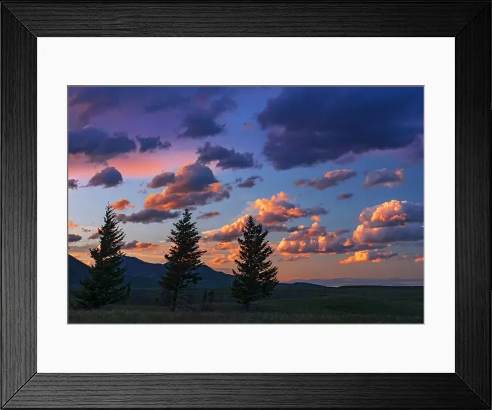 Framed Print : Sunset on the Red Rock Parkway Waterton Lakes National Park, Alberta, Canada Framed Print : Sunset on the Red Rock Parkway Waterton Lakes National Park, Alberta, Canada