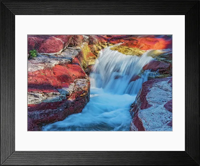 Framed Print : Red Rock Creek meanders through Red Rock Canyon Waterton Lakes National Park, Alberta, Canada Framed Print : Red Rock Creek meanders through Red Rock Canyon Waterton Lakes National Park, Alberta, Canada