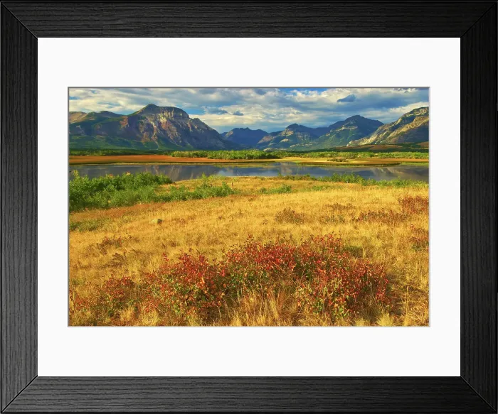Framed Print : Prairie meets the Canadian Rocky Mountains, Waterton Lakes National Park, Alberta, Canada Framed Print : Prairie meets the Canadian Rocky Mountains, Waterton Lakes National Park, Alberta, Canada