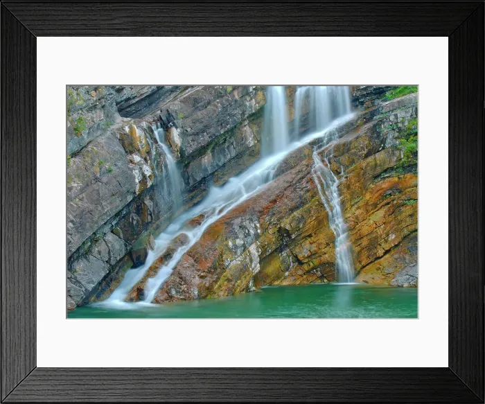 Framed Print : Cameron Falls, Waterton Lakes National Park, Alberta, Canada