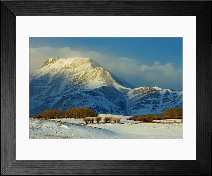 Framed Print : Approaching storm in the Canadian Rockies, Alberta, Canada