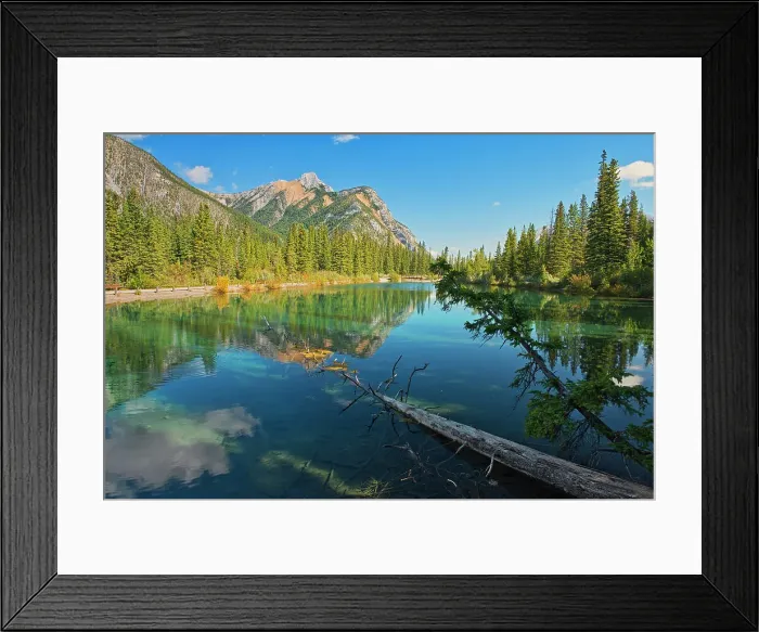 Framed Print : Mount Lorette and the Canadian Rocky Mountains reflected in Lorette Ponds Kananaskis Coutnry, Alberta, Canada Framed Print : Mount Lorette and the Canadian Rocky Mountains reflected in Lorette Ponds Kananaskis Coutnry, Alberta, Canada