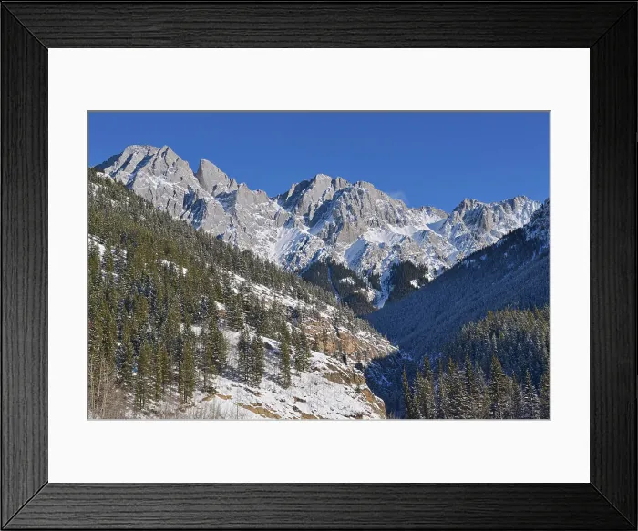 Framed Print : Mount Kidd in Spray Valley Provincial Park, Canadian Rockies in winter, Highwood Pass, Kananaskis Country, Alberta, Canada Framed Print : Mount Kidd in Spray Valley Provincial Park, Canadian Rockies in winter, Highwood Pass, Kananaskis Country, Alberta, Canada