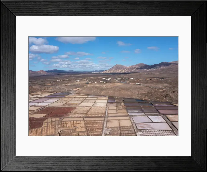 Framed Print : The view of Saline de Janubio, Lanzarote, Canary Island, Spain Framed Print : The view of Saline de Janubio, Lanzarote, Canary Island, Spain