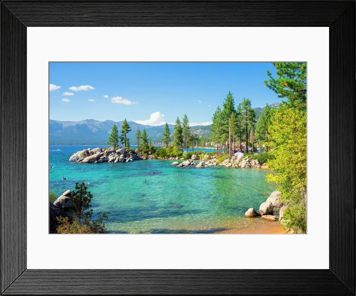 Framed Print : Sand Harbor State Park at Lake Tahoe, Sierra Nevada, Nevada, USA Framed Print : Sand Harbor State Park at Lake Tahoe, Sierra Nevada, Nevada, USA