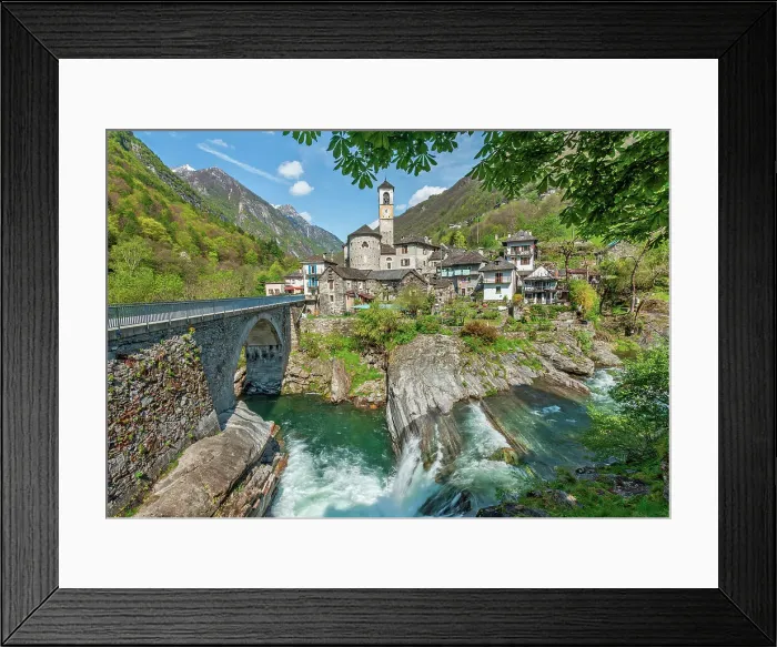 Framed Print : Lavertezzo, Verzasca Valley, Locarno, Cantone Ticino, Switzerland Framed Print : Lavertezzo, Verzasca Valley, Locarno, Cantone Ticino, Switzerland