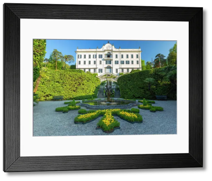Framed Print : Villa Carlotta museum and historical artistic and botanical garden, tremezzo, tremezzina, lake como, lombardy, italy, europe