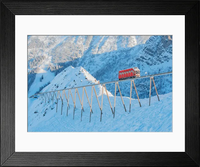 Framed Print : The Olympiabahn funicular in the Axamer Lizum ski resort, Axams, Innsbruck Land, Tyrol, Austria Framed Print : The Olympiabahn funicular in the Axamer Lizum ski resort, Axams, Innsbruck Land, Tyrol, Austria