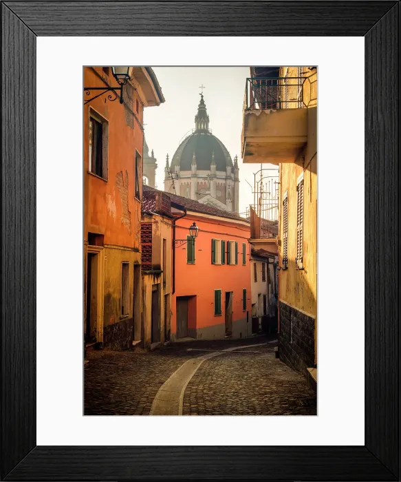 Framed Print : The village of Fontanile, Fontanile, Piedmont, Italy