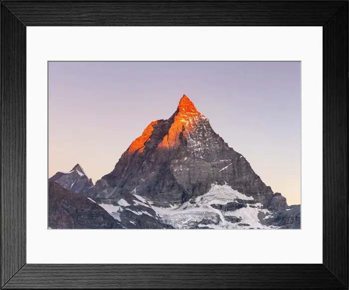 Framed Print : The Matterhorn. Zermatt, Valais canton, Alps, Switzerland Framed Print : The Matterhorn. Zermatt, Valais canton, Alps, Switzerland