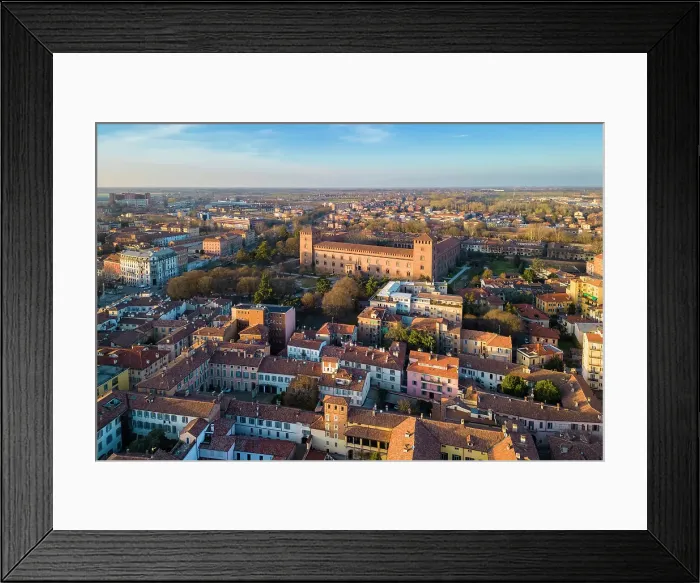 Framed Print : Aerial view of the medieval Visconti Castle of Pavia at sunset. Pavia, Lombardy, Italy, Europe Framed Print : Aerial view of the medieval Visconti Castle of Pavia at sunset. Pavia, Lombardy, Italy, Europe
