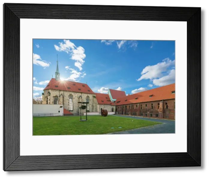 Framed Print : Exterior of Convent of St. Agnes on sunny day, Prague, Bohemia, Czech Republic Framed Print : Exterior of Convent of St. Agnes on sunny day, Prague, Bohemia, Czech Republic
