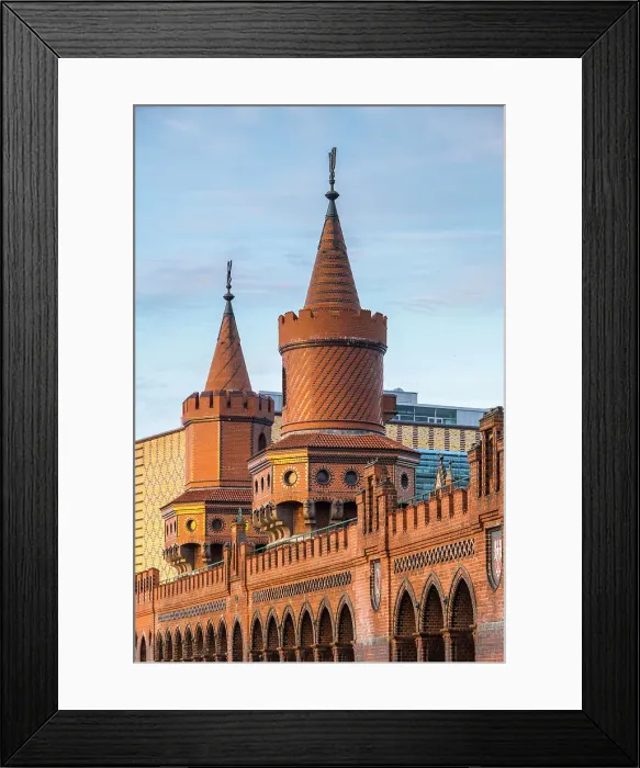 Framed Print : Oberbaum Bridge, Berlin, Germany Framed Print : Oberbaum Bridge, Berlin, Germany