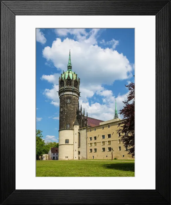 Framed Print : Schlosskirche Lutherstadt, Wittenberg, Saxony-Anhalt, Germany Framed Print : Schlosskirche Lutherstadt, Wittenberg, Saxony-Anhalt, Germany
