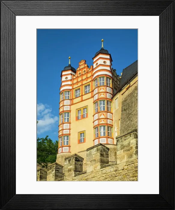 Framed Print : Schloss Bernburg & Saale river, Bernburg, Saxony-Anhalt, Germany Framed Print : Schloss Bernburg & Saale river, Bernburg, Saxony-Anhalt, Germany