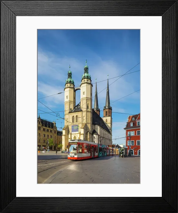 Framed Print : Marktkirche Unser Lieben Frauen (church), Marktplatz, Halle (Saale), Saxony-Anhalt, Germany Framed Print : Marktkirche Unser Lieben Frauen (church), Marktplatz, Halle (Saale), Saxony-Anhalt, Germany