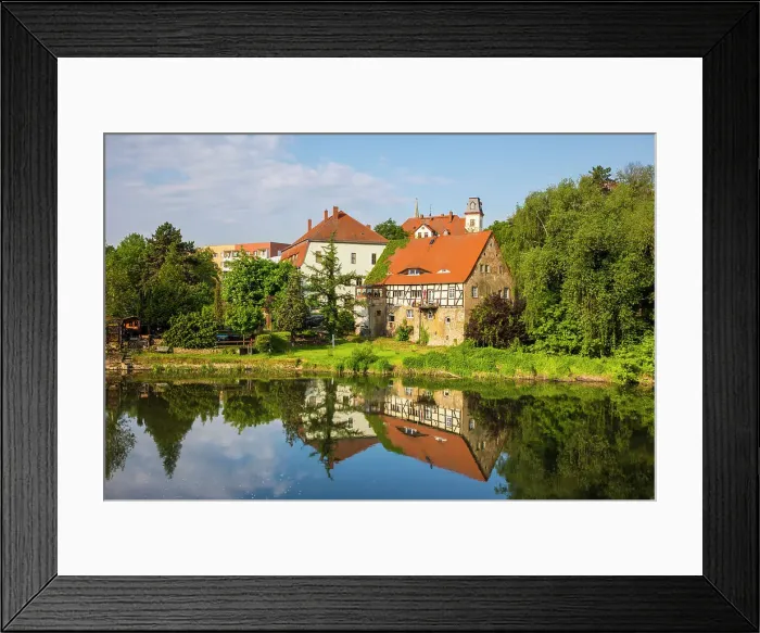Framed Print : Merseburg, Saale River, Saxony-Anhalt, Germany Framed Print : Merseburg, Saale River, Saxony-Anhalt, Germany