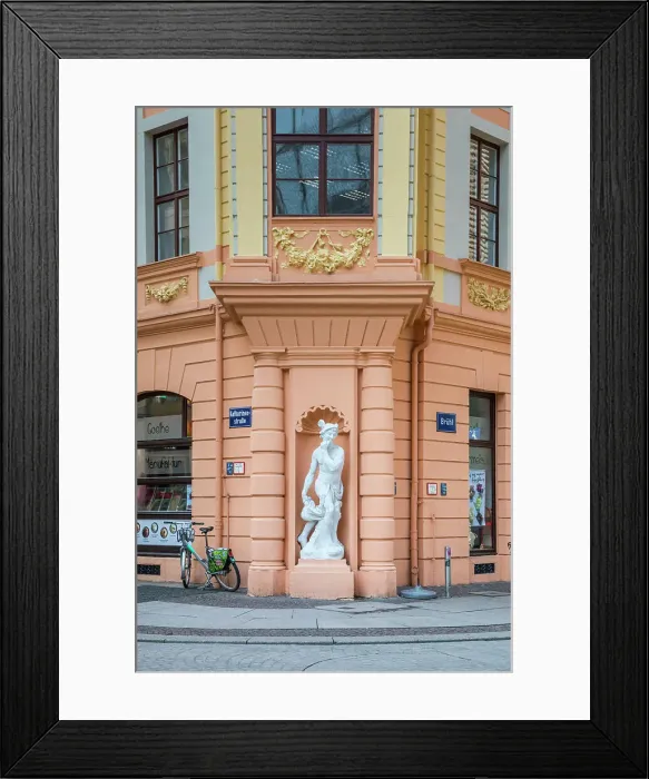 Framed Print : Romanushaus (Baroque building), Katharinenstrasse, Leipzig, Saxony, Germany