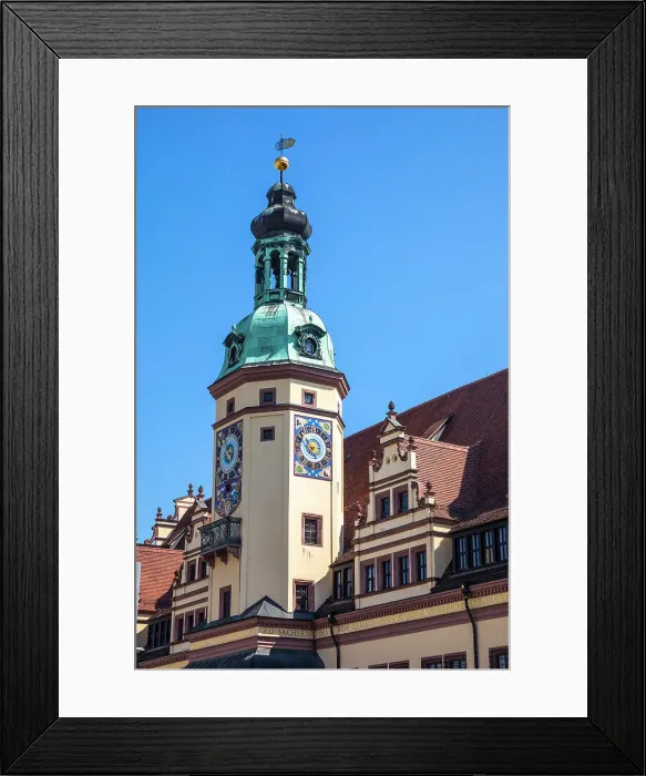 Framed Print : Old Town Hall, Marktplatz, Leipzig, Saxony, Germany