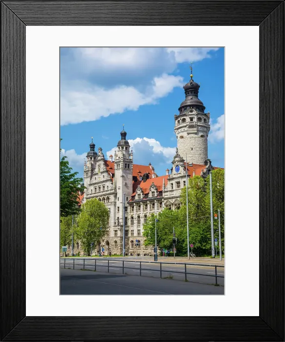 Framed Print : New Town Hall (Neues Rathaus), Leipzig, Saxony, Germany Framed Print : New Town Hall (Neues Rathaus), Leipzig, Saxony, Germany