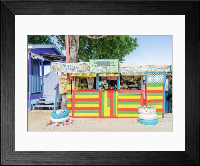 Framed Print : Colourful shack, Paradise Beach, Carriacou, Greneda, caribbean Framed Print : Colourful shack, Paradise Beach, Carriacou, Greneda, caribbean