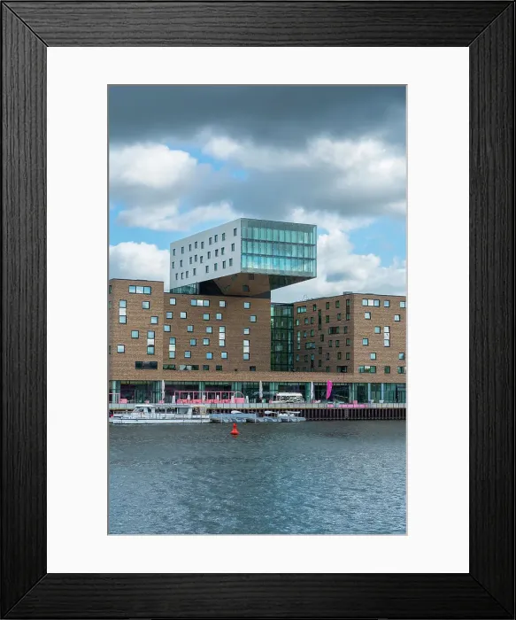 Framed Print : Hotel nhow Berlin by Spree River, Berlin, Germany Framed Print : Hotel nhow Berlin by Spree River, Berlin, Germany