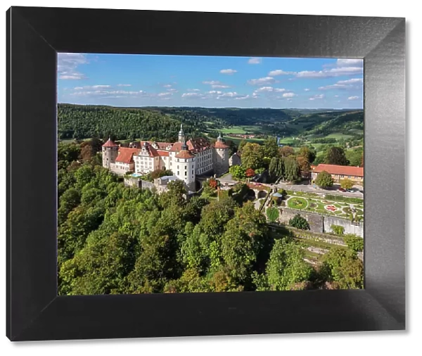 Langenburg Castle, Langenburg, Jagst Valley, Hohenlohe, Baden-Wurttemberg; Germany
