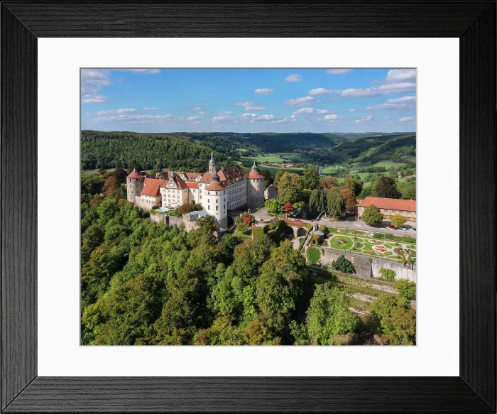 Framed Print : Langenburg Castle, Langenburg, Jagst Valley, Hohenlohe, Baden-Wurttemberg; Germany