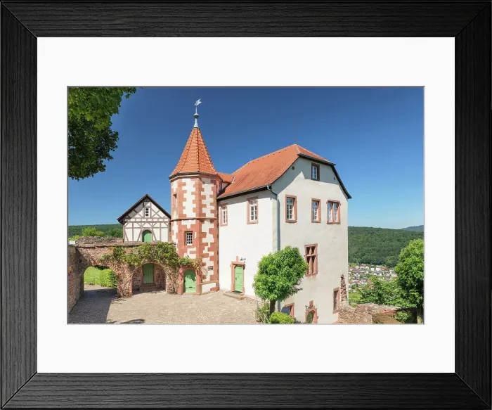 Framed Print : Dilsberg mountain fortress, Neckargemund, Neckartal Valley, Neckar-Odenwald district, Baden-Wurttemberg; Germany Framed Print : Dilsberg mountain fortress, Neckargemund, Neckartal Valley, Neckar-Odenwald district, Baden-Wurttemberg; Germany