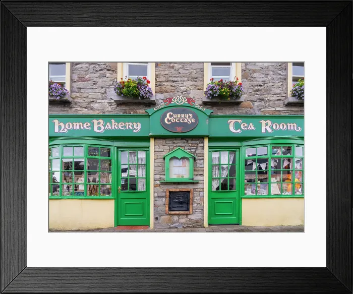 Framed Print : Ireland, Co. Mayo, Wesport, Traditional store front, tea rooms Framed Print : Ireland, Co. Mayo, Wesport, Traditional store front, tea rooms