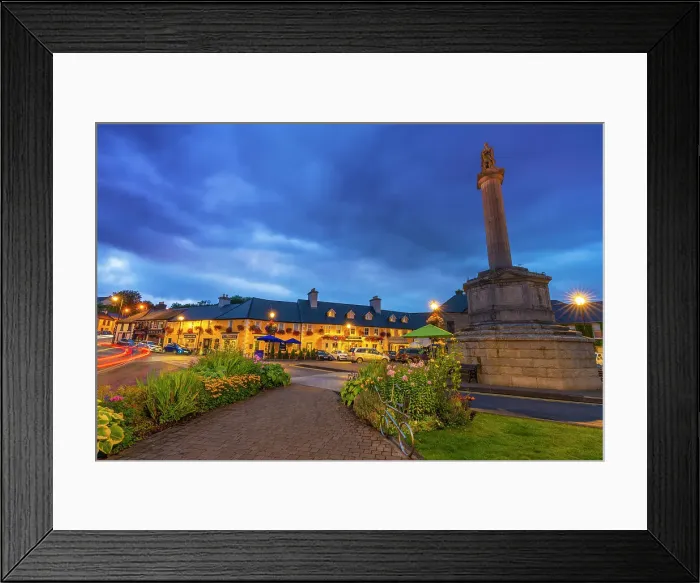 Framed Print : Ireland, Co. Mayo, Westport, Saint Patrick statue illuminated at night Framed Print : Ireland, Co. Mayo, Westport, Saint Patrick statue illuminated at night