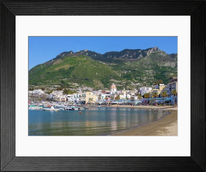 Framed Print : Marina de Forio, Forio Harbour and Beach, Forio, Ischia, Campania, Italy Framed Print : Marina de Forio, Forio Harbour and Beach, Forio, Ischia, Campania, Italy
