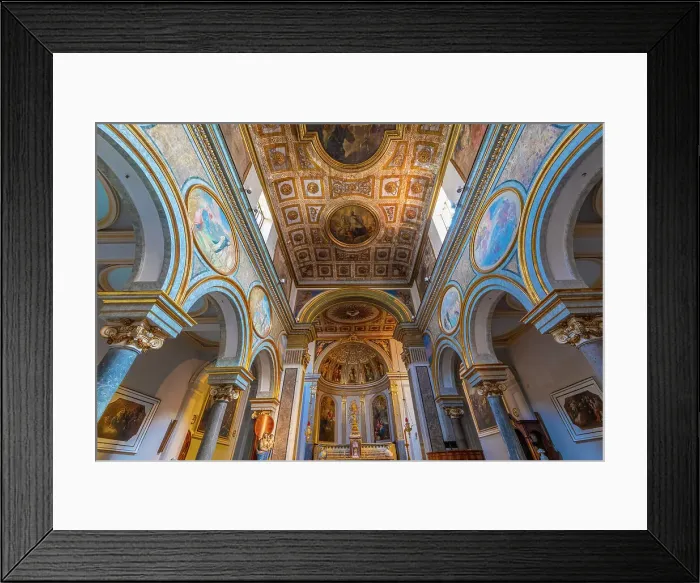 Framed Print : The Interior and Altar of the Basilica di Sant'Antonino, Piazza Sant'Antonino, Sorrento, Campania, Italy Framed Print : The Interior and Altar of the Basilica di Sant'Antonino, Piazza Sant'Antonino, Sorrento, Campania, Italy