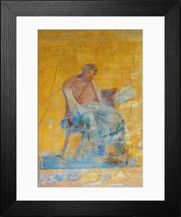 Framed Print : Frescoes, Pompeii, Campania, Italy