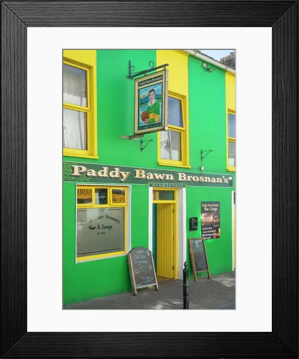Framed Print : Ireland, Co. Kerry, Dingle, Paddy Bawn Brosnans pub Framed Print : Ireland, Co. Kerry, Dingle, Paddy Bawn Brosnans pub