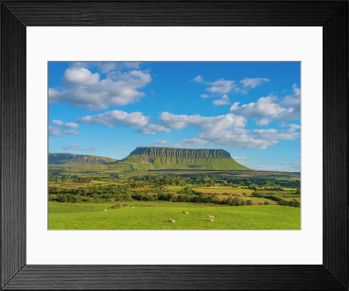 Framed Print : Ireland, Co. Sligo, Benbulben mountain