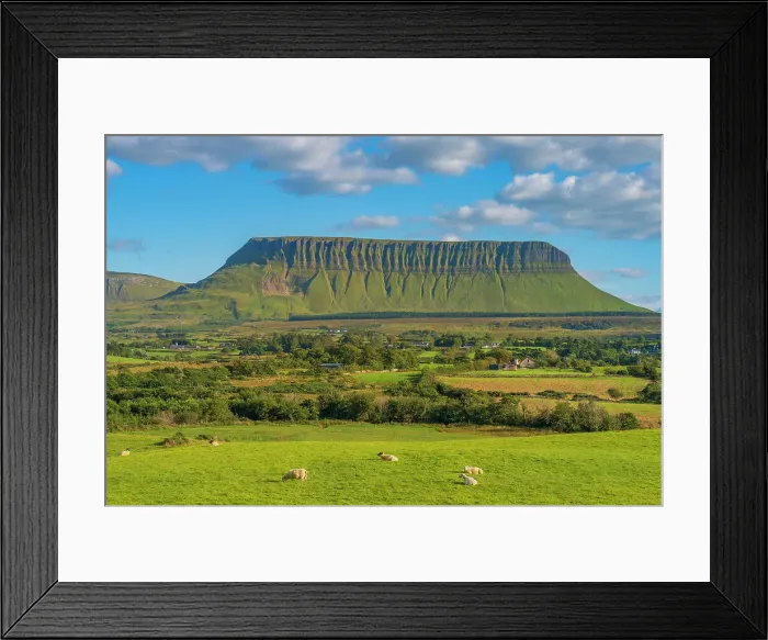 Framed Print : Ireland, Co. Sligo, Benbulben mountain Framed Print : Ireland, Co. Sligo, Benbulben mountain
