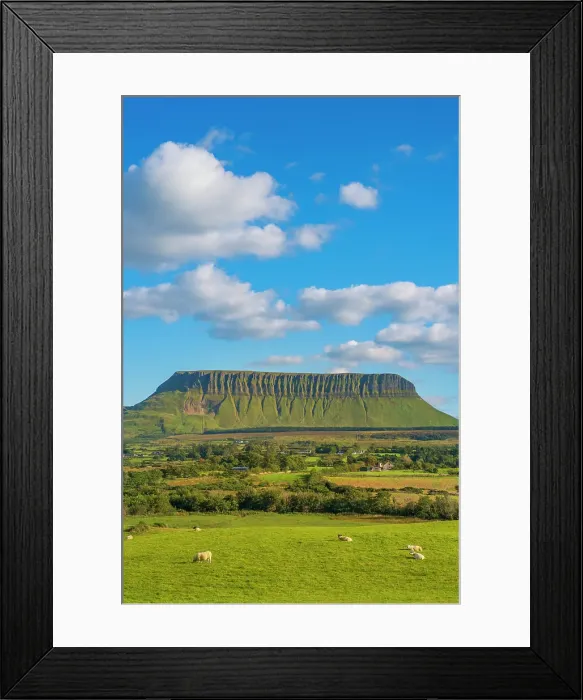 Framed Print : Ireland, Co. Sligo, Benbulben mountain Framed Print : Ireland, Co. Sligo, Benbulben mountain