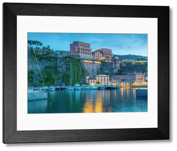 Framed Print : Marina Piccolo at Dusk, Sorrento, Campania, Italy Framed Print : Marina Piccolo at Dusk, Sorrento, Campania, Italy