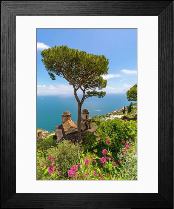 Framed Print : View from Ravello, Amalfi Coast, Campania, Italy Framed Print : View from Ravello, Amalfi Coast, Campania, Italy