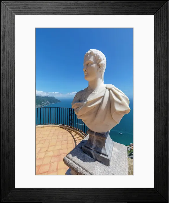 Framed Print : Terrazza dell'lnfinito at the Villa Cimbrone, Ravello, Amalfi Coast, Campania, Italy
