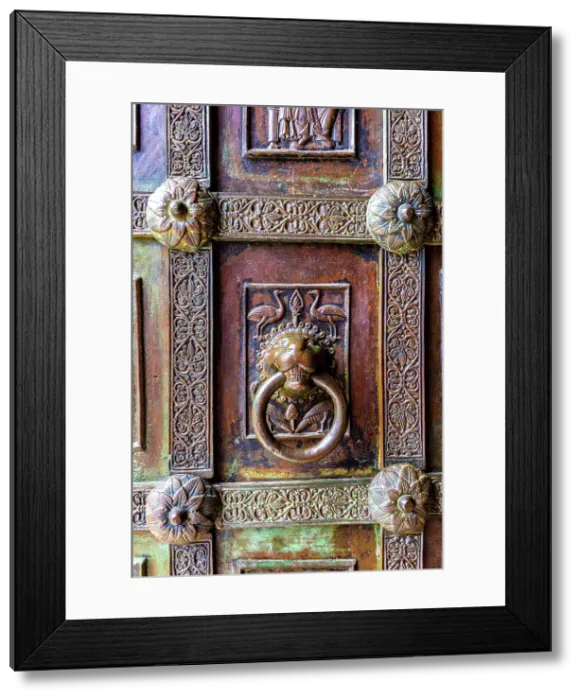 Framed Print : The Bronze Front Door of The Basilica of Santa Maria Assunta and San Pantaleoneo, Ravello, Amalfi Coast, Campania, Italy Framed Print : The Bronze Front Door of The Basilica of Santa Maria Assunta and San Pantaleoneo, Ravello, Amalfi Coast, Campania, Italy