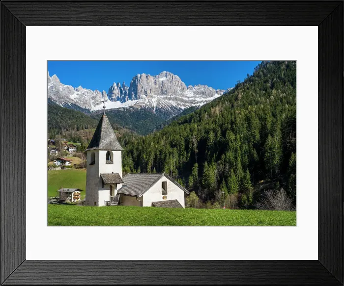 Framed Print : Church of St. Zyprian (San Cipriano), Tiers-Tires, Trentino-Alto Adige / Sudtirol, Italy Framed Print : Church of St. Zyprian (San Cipriano), Tiers-Tires, Trentino-Alto Adige / Sudtirol, Italy