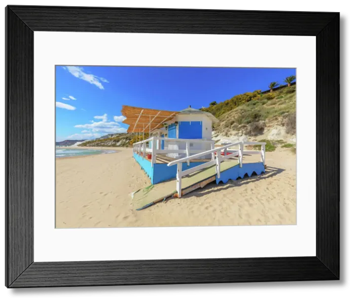 Framed Print : Scala dei Turchi beach, Agrigento, Sicily, Italy